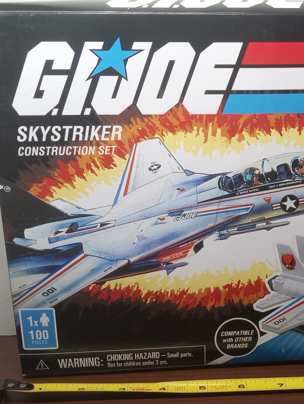 Swedish Hasbeens White, Blue and Red Jet Playset